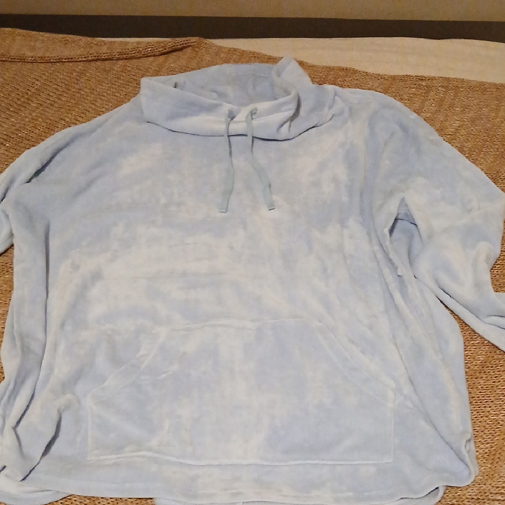 Light Blue Cowl Neck Sweater